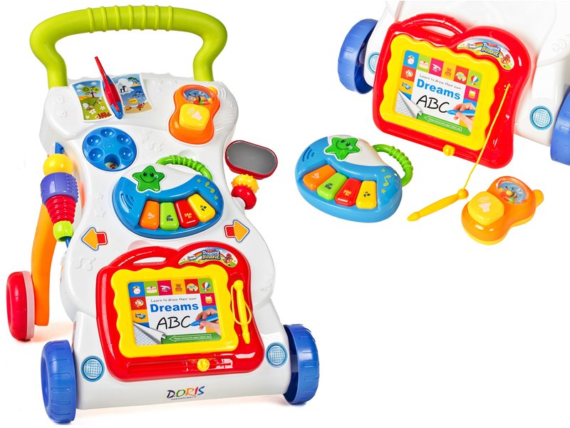 DORIS CHODZIK PCHACZ EDUKACYJNY DŹWIEK JEŹDZIK 3w1