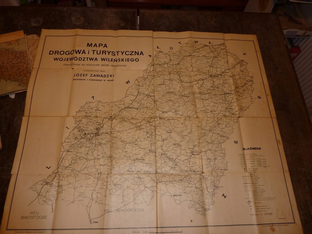 MAPA PRZEDWOJENNA WILNO I OKOLICA