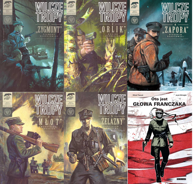 Wilcze Tropy 1-5 Komplet IPN + Głowa Franczaka