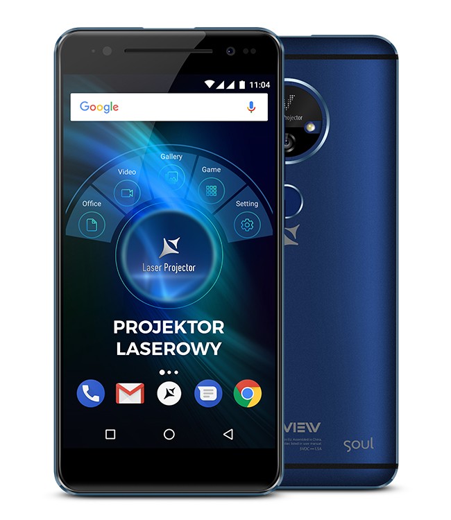 X4 Soul Vision - smartfon z projektorem HD, 4G