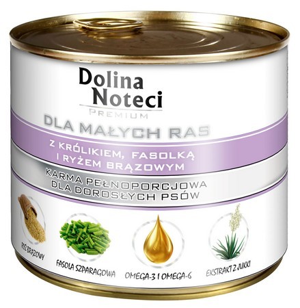 Dolina Noteci Premium królik z fasolką 12x185g