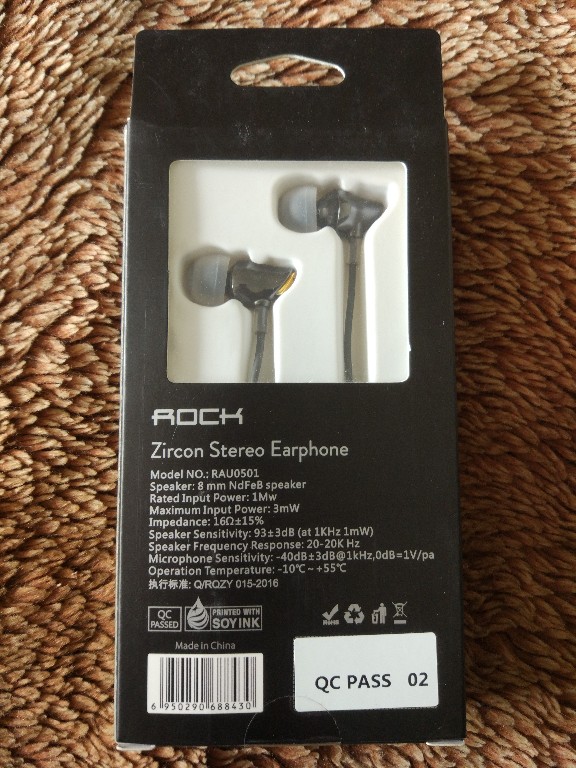 Rock Zircon słuchawki z mikrofonem