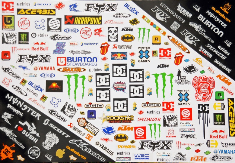NAKLEJKI MOTOR - DC UFO FOX BURTON KTM NAJWIĘCEJ!