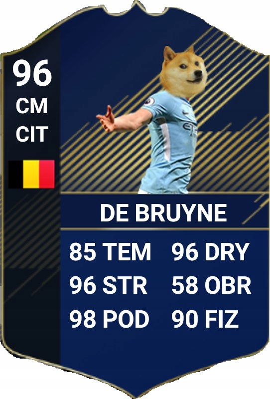 Karta TOTY de Bruyne DOGEFUT 18