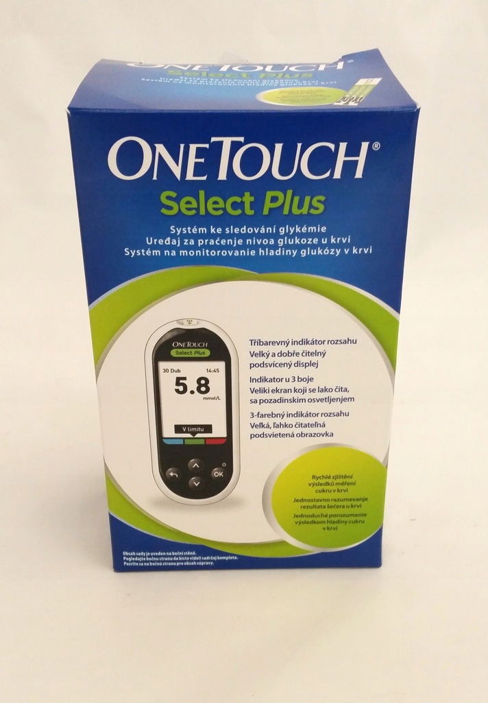 ONE TOUCH SELECT PLUS - GLUKOMETR - 7299352075 - oficjalne archiwum Allegro