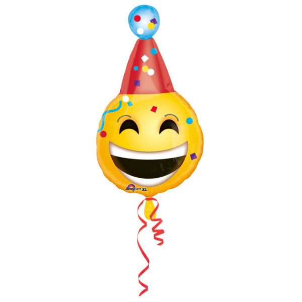 BALON FOLIOWY 18" EMOTKA EMOTIKON URODZINY