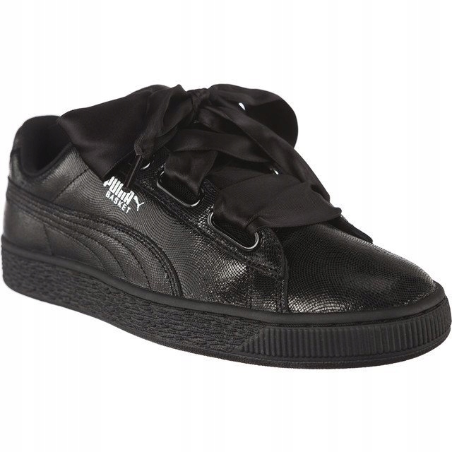Czarne Skórzane Buty Damskie Trampki Puma r.38 Czarne Skórzane Buty Damskie Trampki Puma r.38