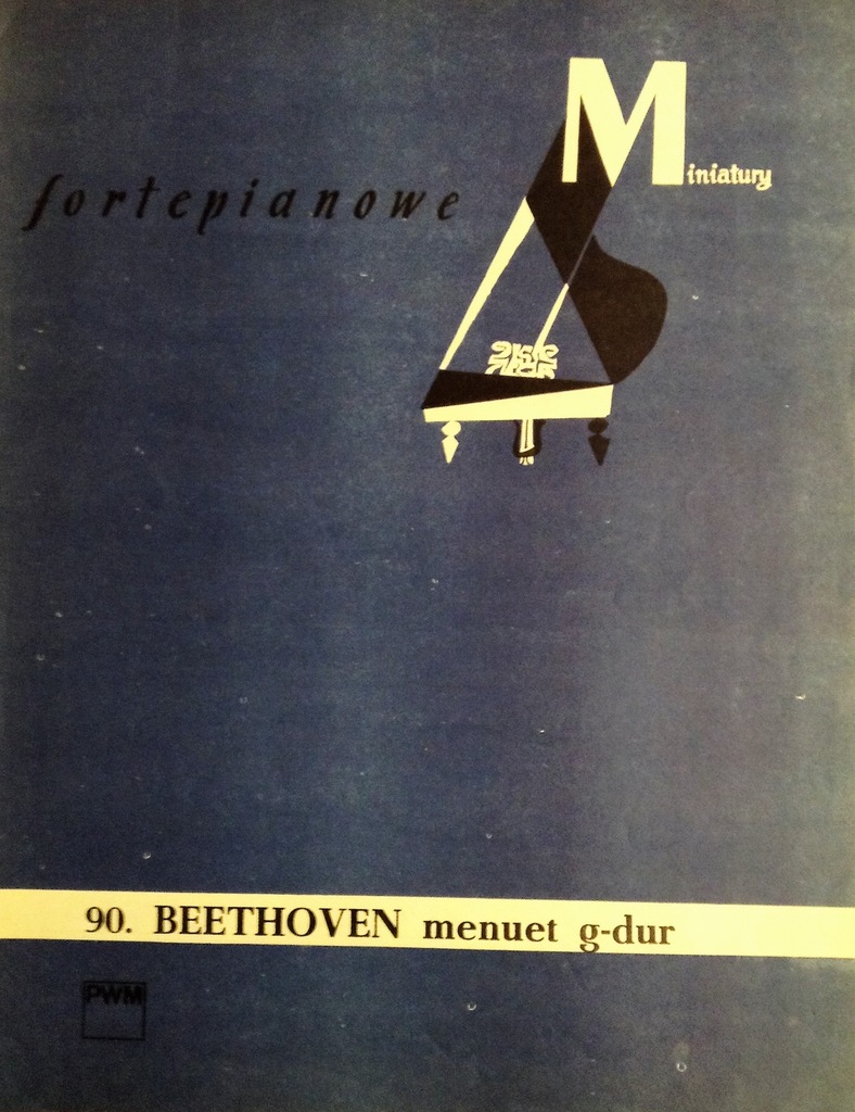 Nuty-Beethoven-Menuet G-dur Miniatury fortepianowe