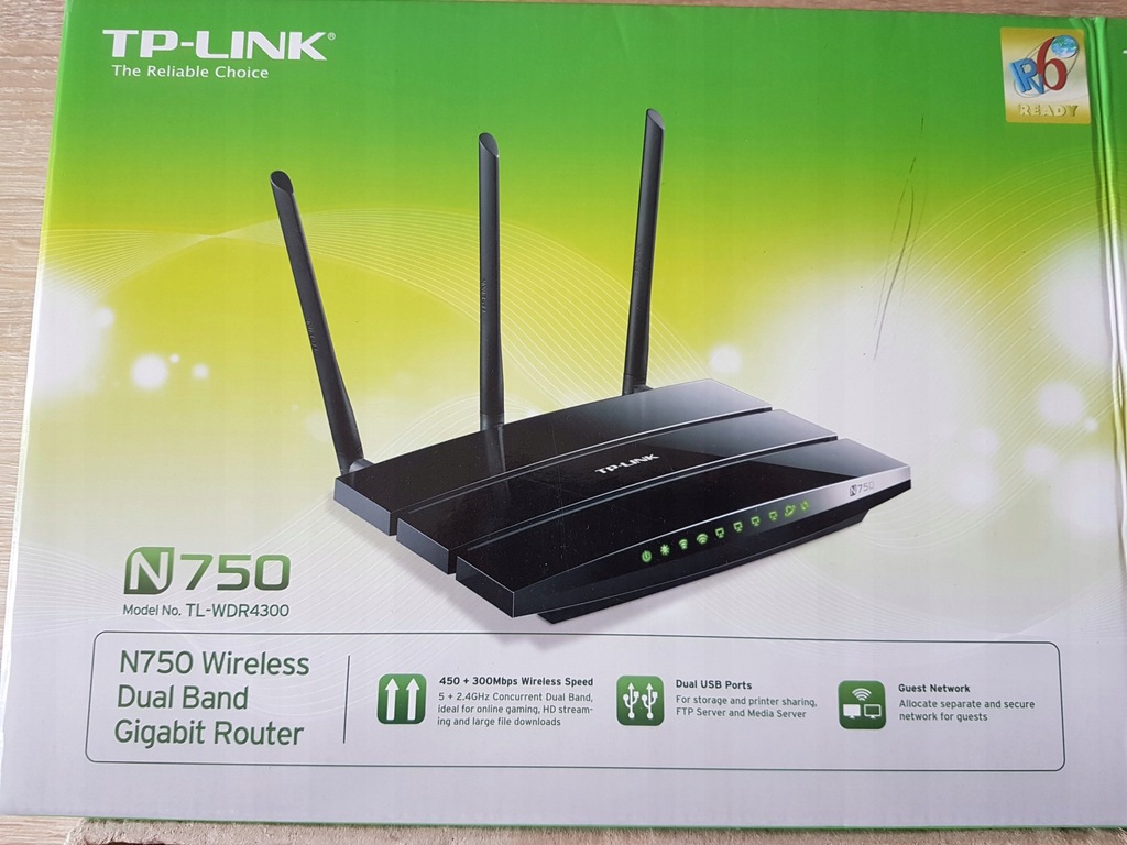TP-LINK TL-WDR 4300 N750, 2.4GHz - 5GHz GARGOYLE