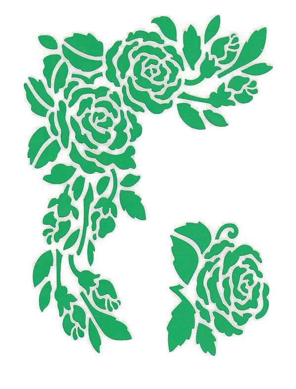 Szablon róże 20x15cm - Stamperia KSD81