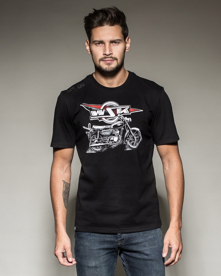 KOSZULKA SURGE POLONIA Motocykl WSK (CZARNA) - M
