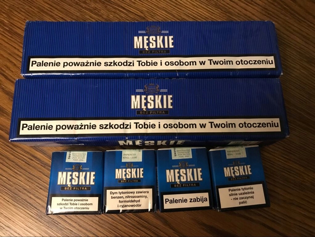 PAPIEROSY MĘSKIE BEZ FILTRA - KOLEKCJA - 24 SZTUKI