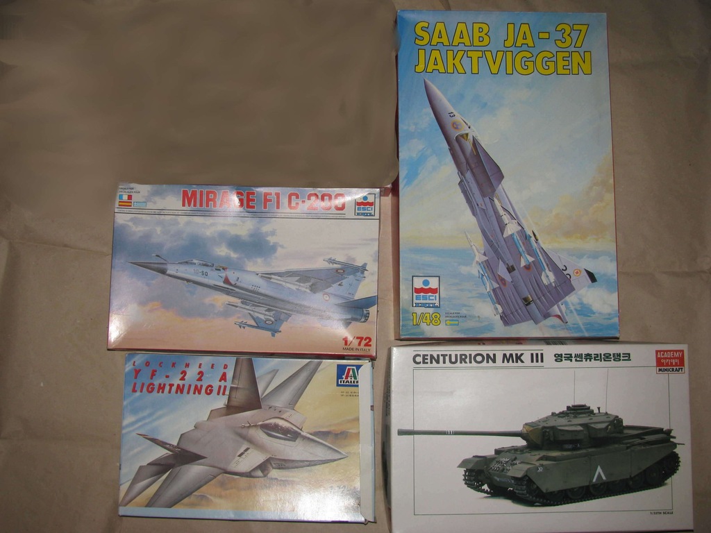 SAAB JA-37,MIRAGE F1,YF-22, CENTURION III, TIRPITZ
