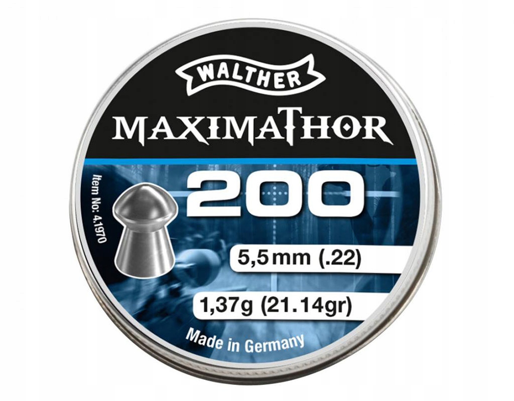 Śrut Walther Maximathor 200 szt. 5,5 mm (4.1970)