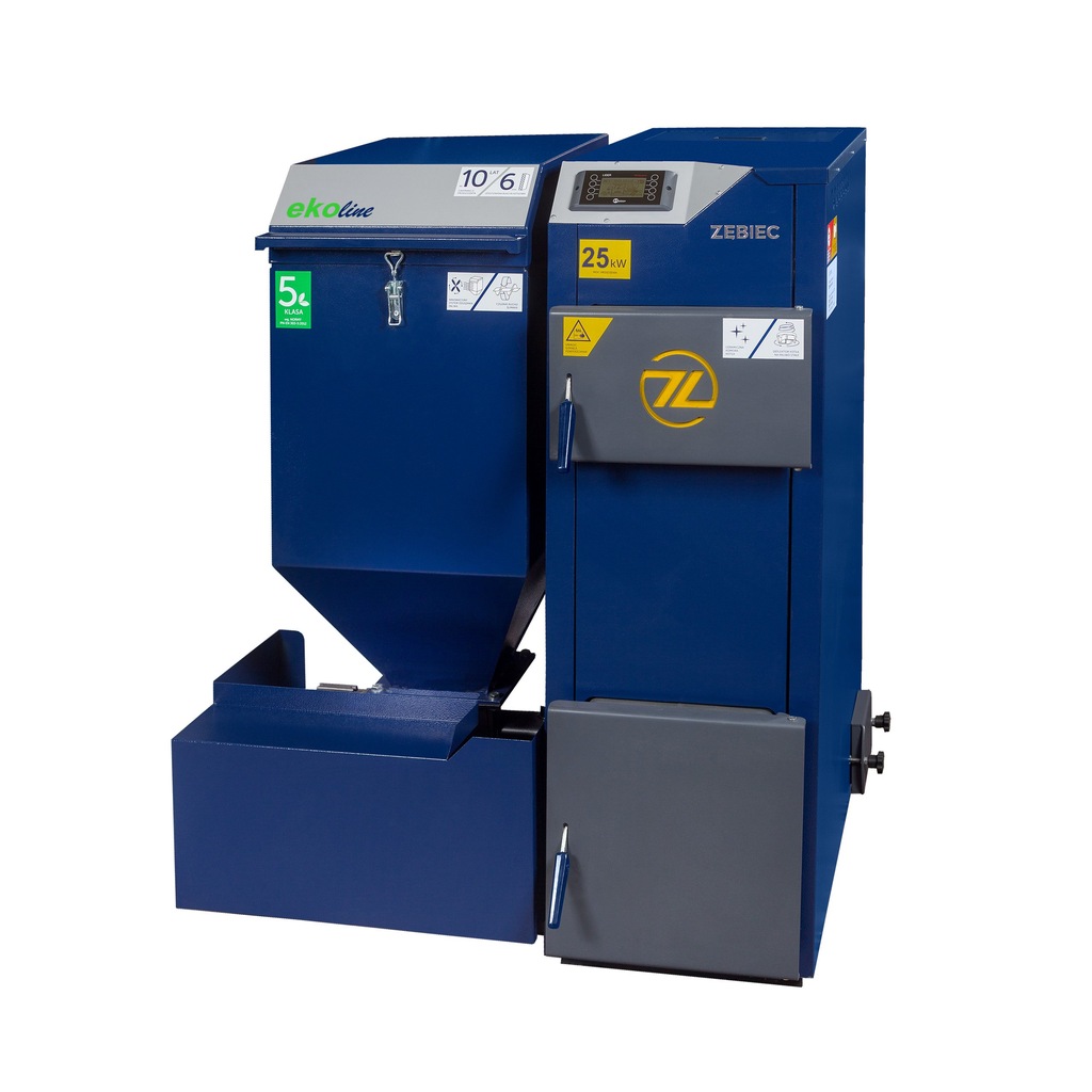 PIEC ZĘBIEC TOPAZ 25 kW EKOGROSZEK 5 KLASA LEWY