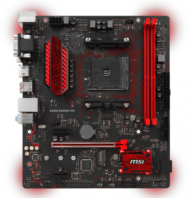 Msi b350m gaming pro какие процессоры поддерживает