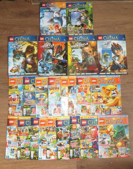 Gazetki,komiksy LEGO CHIMA 23sztuki 2014/2015