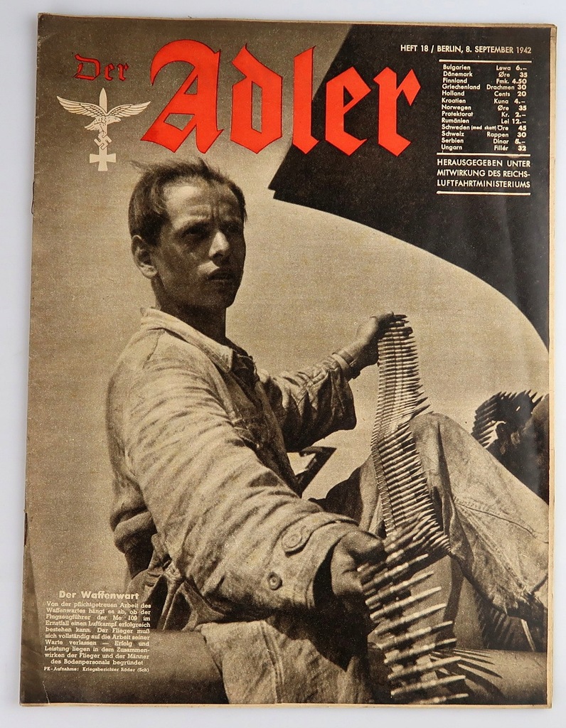 DER ADLER - ZESZYT 18 - LUFTWAFFE - 1942