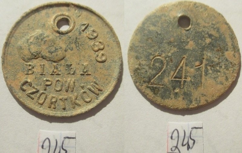 Psi numerek Biała Pow. Czortków  1939 rok