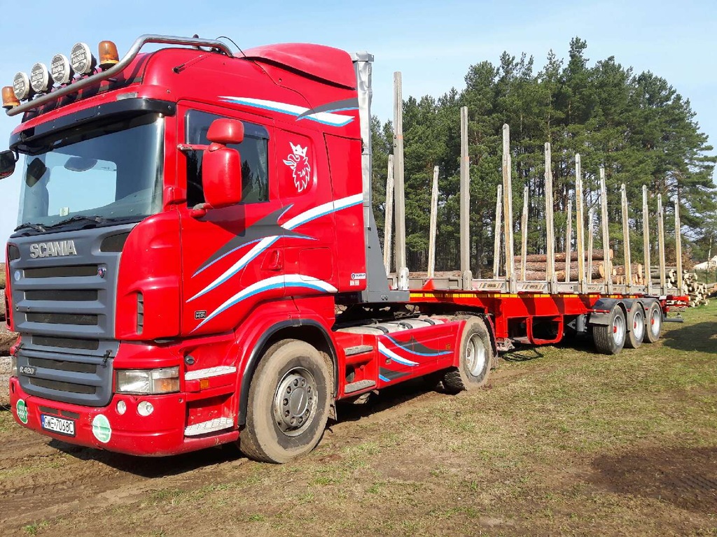 Scania Do Drewna Drzewa Lasu Dluzycy Naczepa 7081451661 Oficjalne Archiwum Allegro