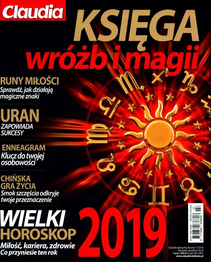 KSIĘGA WRÓŻB I MAGII 2019 wyd.spec. nr 7/18 CLAUDI