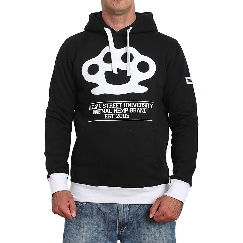 BLUZA DIIL GANG HOODIE KNUCLESS BLACK rozm. XL