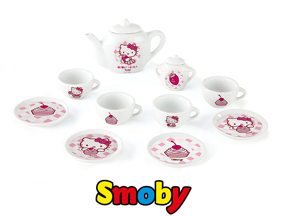 SMOBY Porcelana Serwis do herbaty Hello Kitty