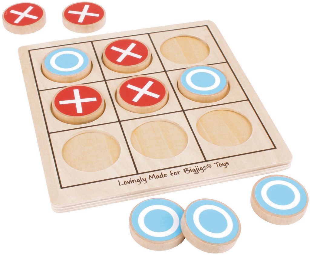 KÓŁKO i KRZYŻYK klasyczna drewniana gra logiczna - 7292406084