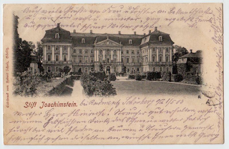 RADOMIERZYCE Radmeritz - schloss pałac zamek 1903