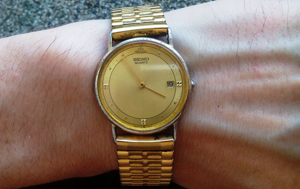 Piękny, japoński zegarek Seiko 5Y39-7010 RO - 7431578292 - oficjalne  archiwum Allegro