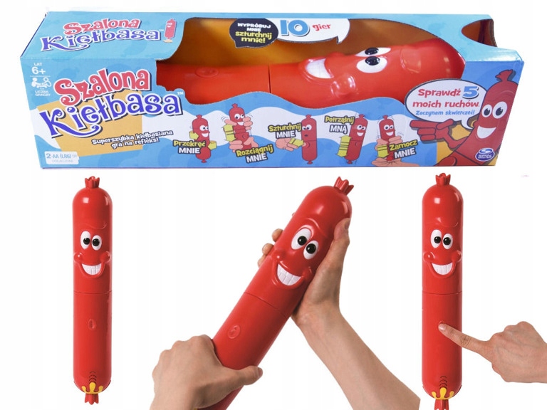 Spin Master SZALONA KIEŁBASA Gra MÓWI Komendy PL