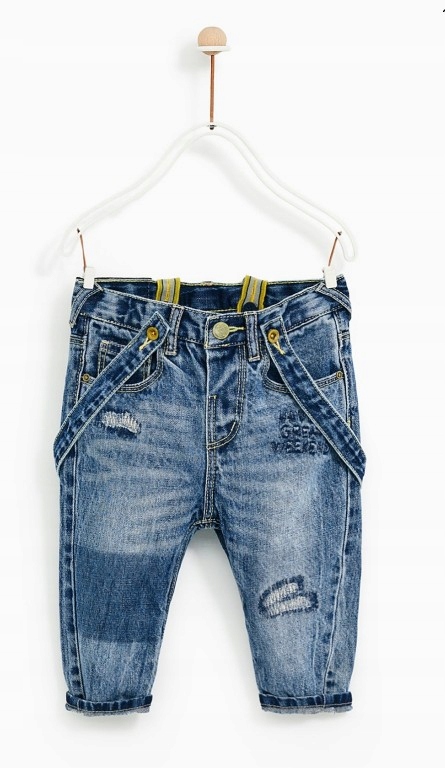 Nowe jeansy ZARA r. 92 spodnie dżinsy