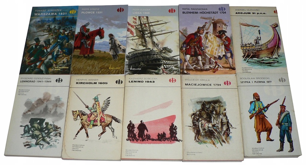 Historyczne Bitwy x12 książek !!!!!!!!!