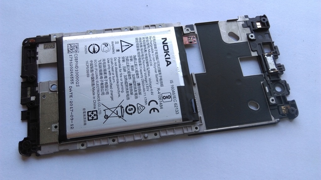 Nokia 5 TA-1053 bateria HE336 ORYGINAŁ 2017 - 7491416068 - oficjalne