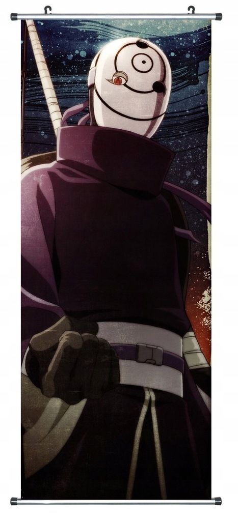 PLAKAT ZWIJANY NARUTO TOBI OBITO UCHIHA 100X40