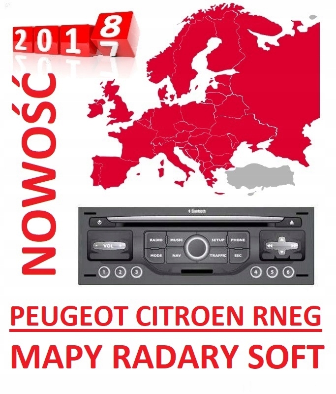 Mapy 20182 ! Peugeot Citroen RNEG MYWAY VIP NAV