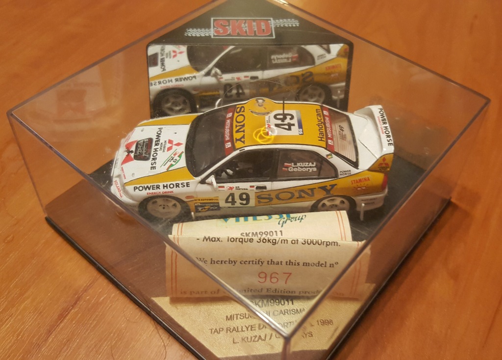 Kuzaj Evo Mitsubishi 98 model 1:43 unikat