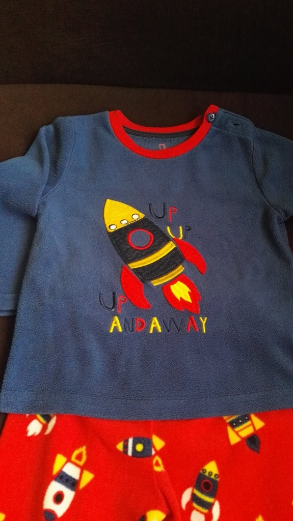 Piżama dla chłopca polarowa rakieta 86 Primark