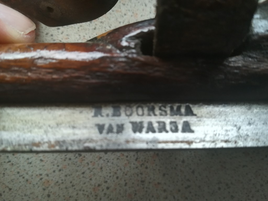 Stare łyżwy panczeny sygnowane R. Borsma van Warga