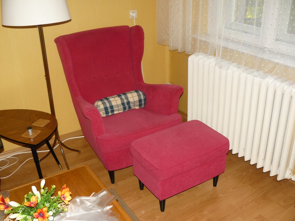 Ventilate Openly wreath 2 Fotele IKEA Strandmon + podnóżek - 7687347841 - oficjalne archiwum Allegro