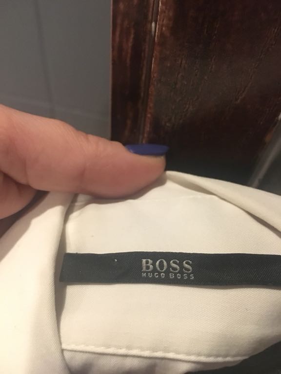 Hugo Boss koszula biała klasyczna XL sygnowana