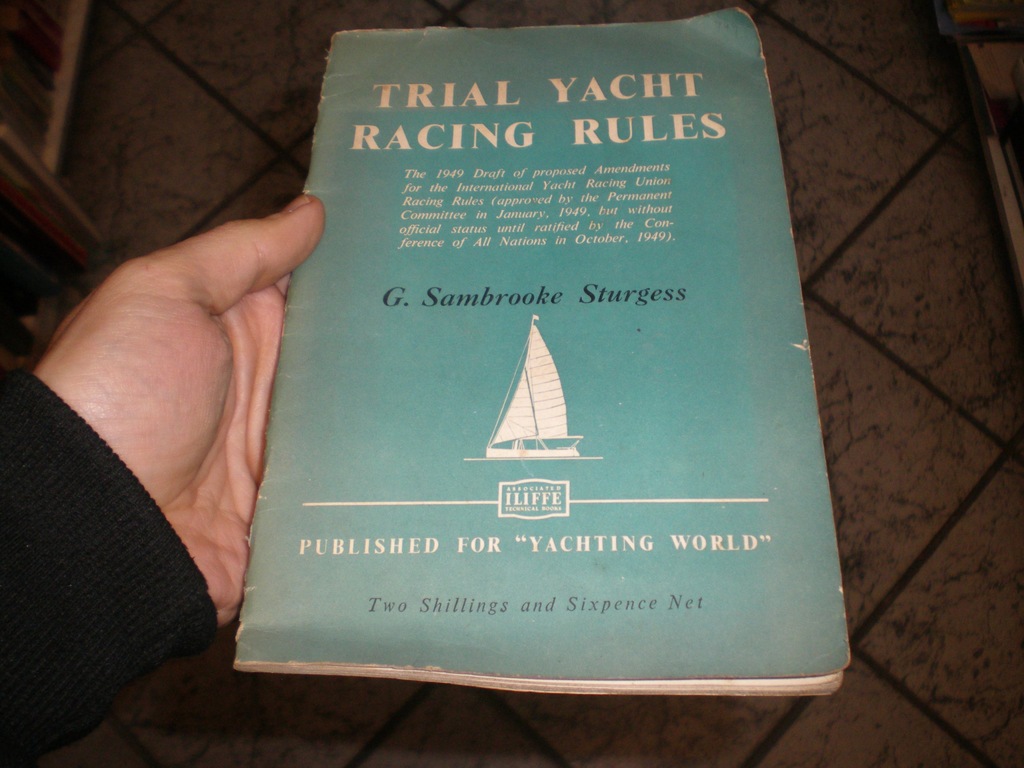żeglarstwo - stara ksiażka - Trial Yacht Racing