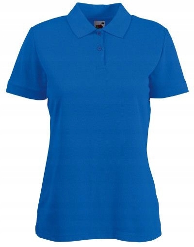 Koszulka Polo FRUIT Lady Fit Royal Blue S