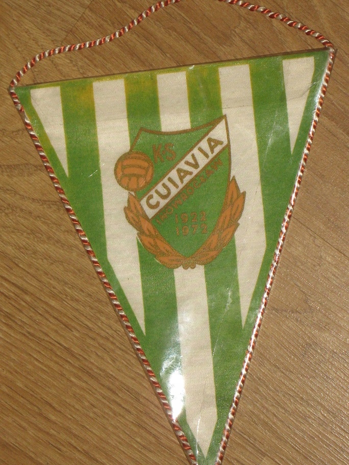 KS CUIAVIA INOWROCŁAW 50 LAT proporczyk