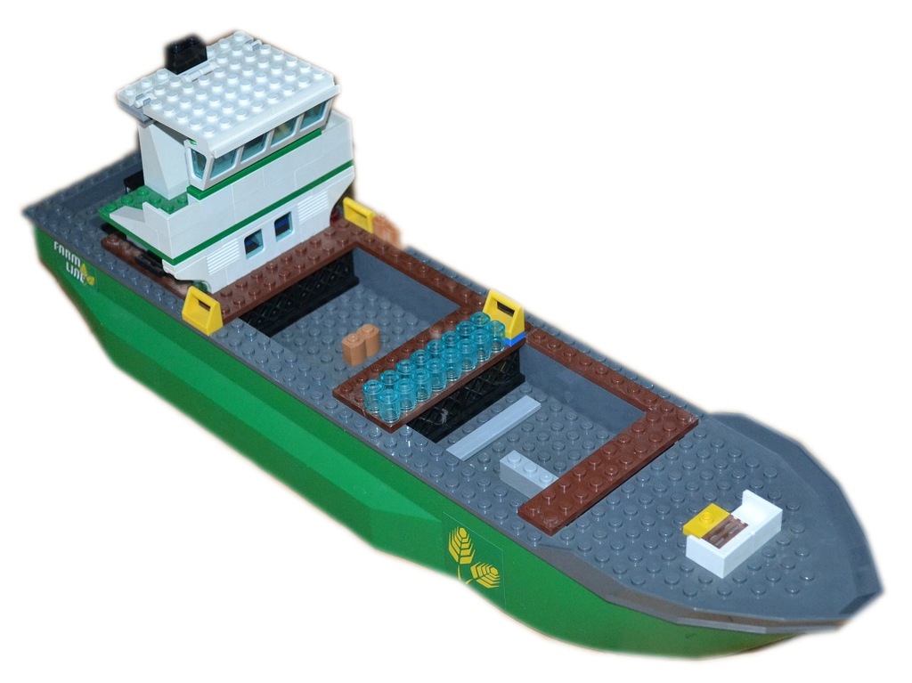 LEGO Duży Kadłub Łodzi Statku Statek ZIELONY