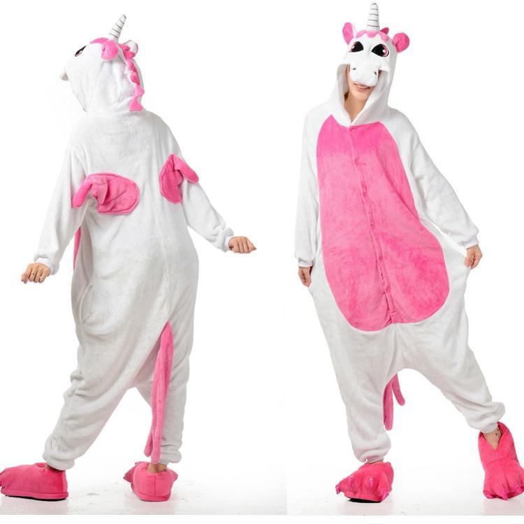 JEDNOROŻEC PIŻAMA BIAŁO-RÓŻOWY L Kigurumi  24H PL