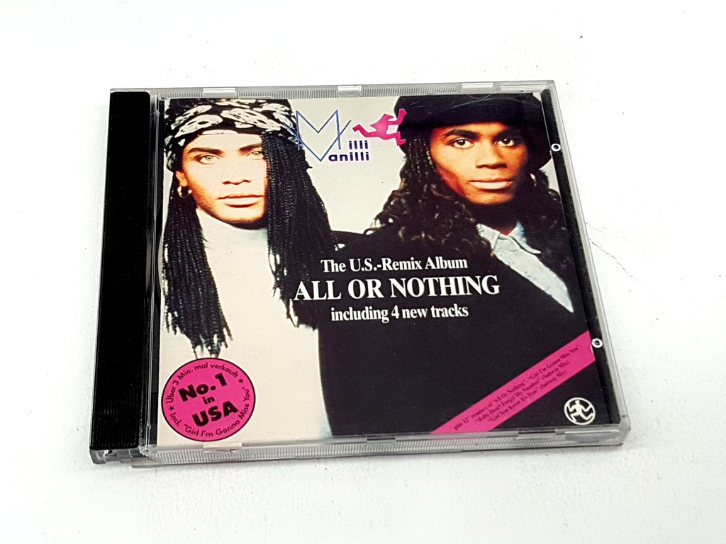 MILLI VANILLI - All Or Nothing - The U.S. Remix CD