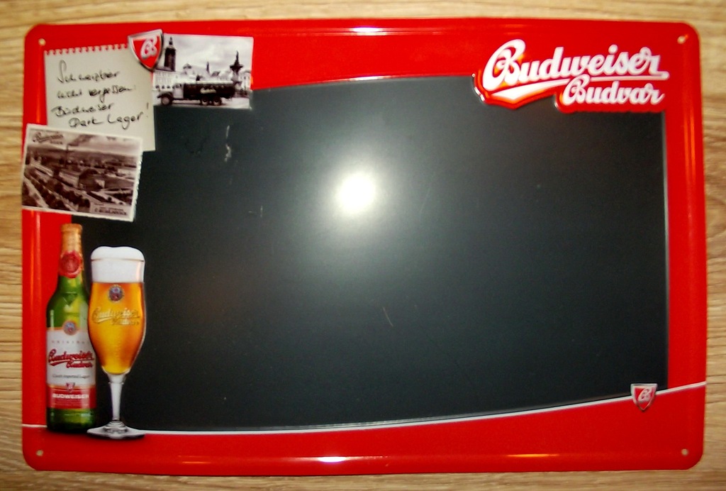  REKLAMA PIWA NA BLASZE  - BUDWEISER