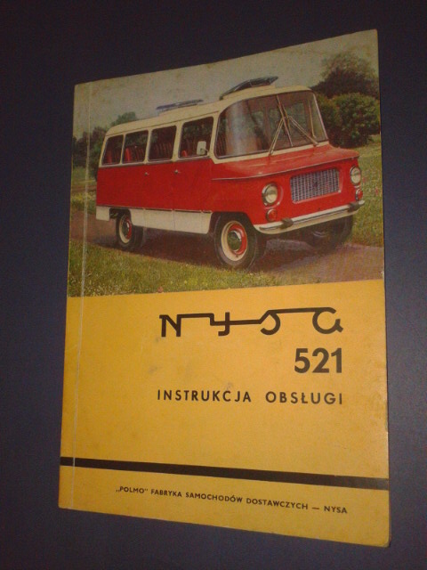 Nysa 521 Instrukcja obsługi 1969