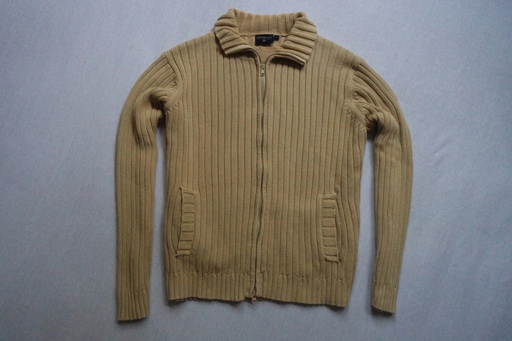 COTTONFIELD sweter sweterek beżowy logowany_____XL